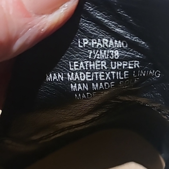 LUCKY BRAND Paramo Black Pebbled Leather Ankle Boots. Sz. 7.5.(#1396) - Picture 12 of 15